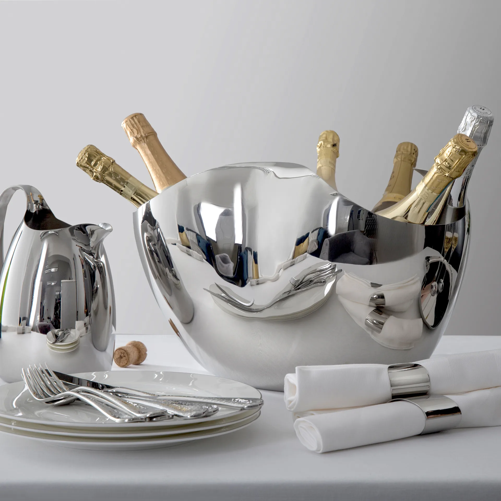 Refroidisseur à champagne Drift 27 cm, Acier inoxydable Robert Welch