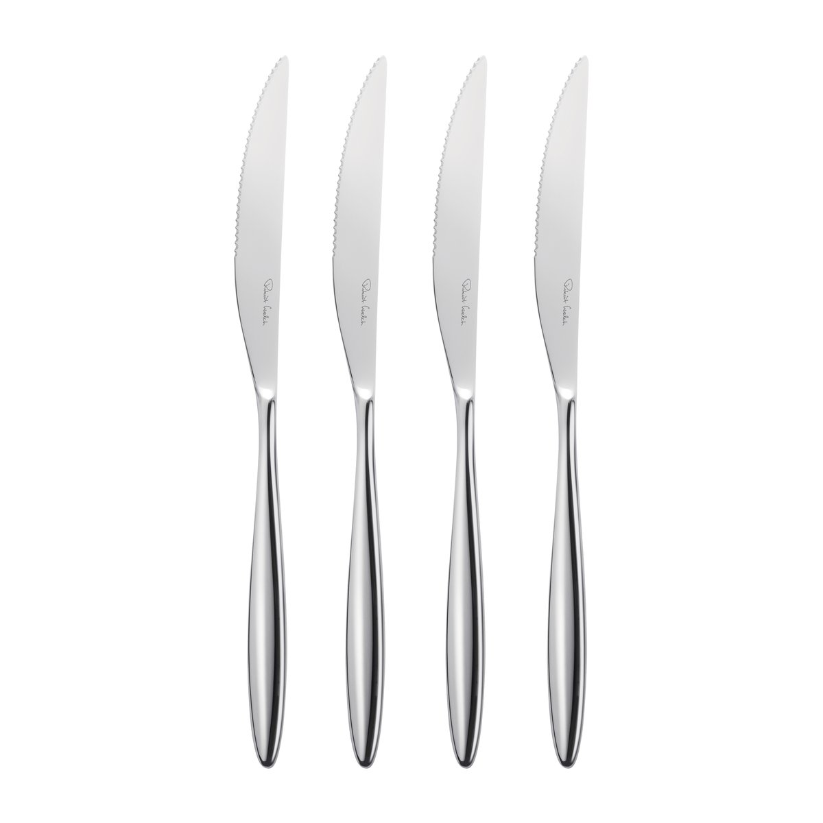 robert welch set de 4 couteaux à viande hidcote bright acier inoxydable