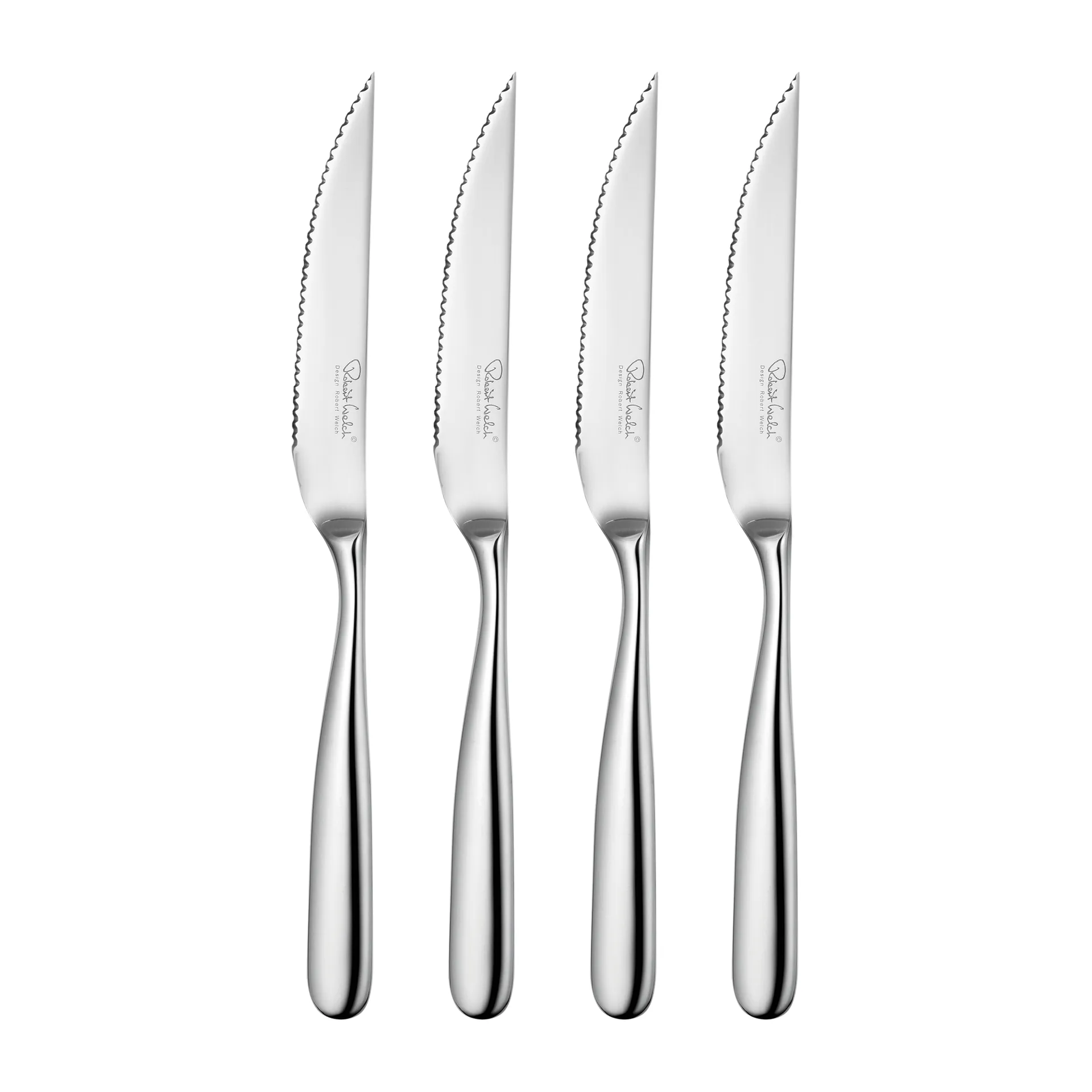 Set de 4 couteaux à viande Stanton Bright, Acier inoxydable Robert Welch