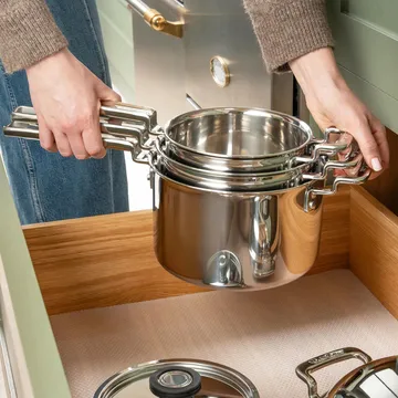 Set de casseroles 316 Series - Acier inoxydable, 3 pièces - Robert Welch