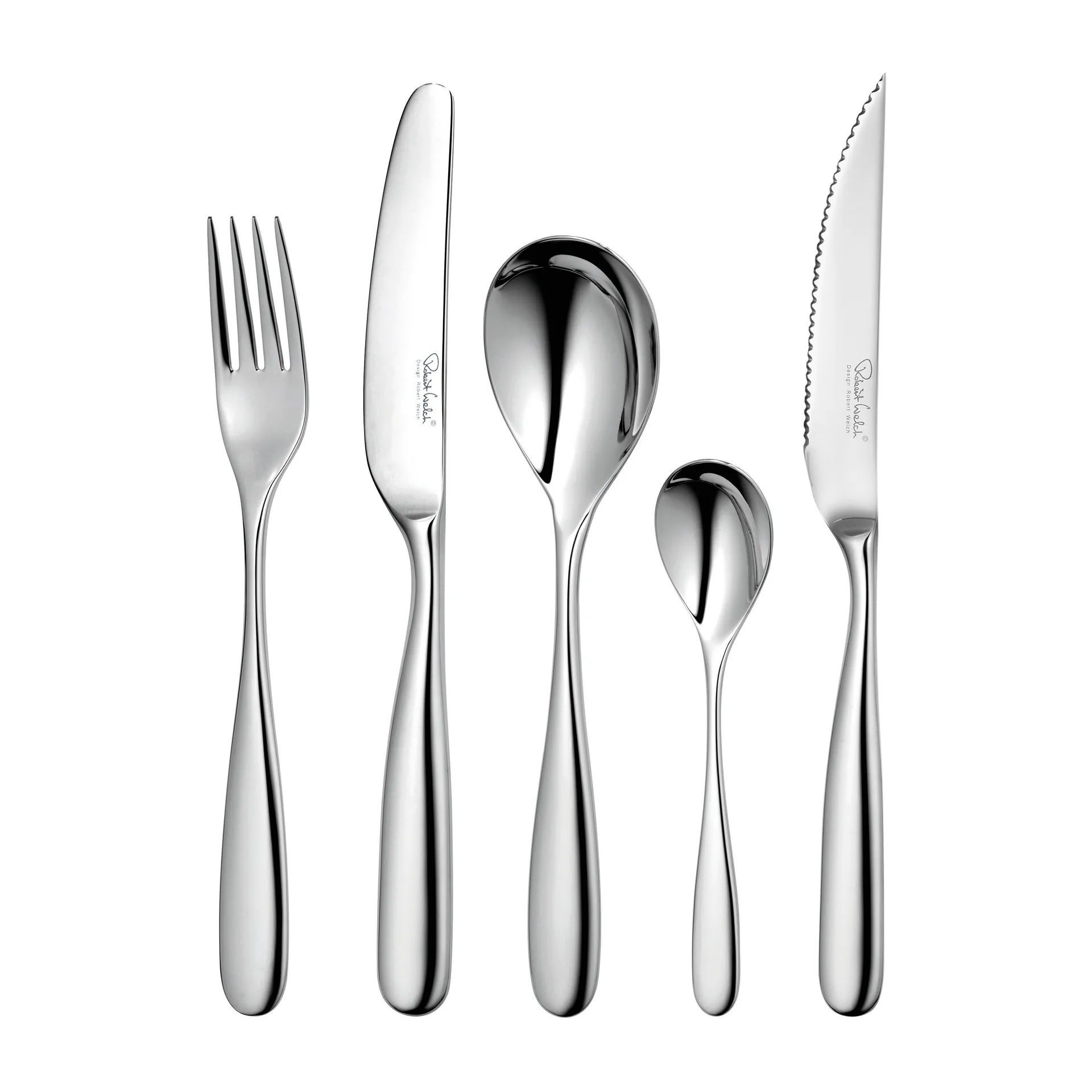 Set de couverts Stanton Bright + couteau pour grillades, 24 + 6 pièces Robert Welch