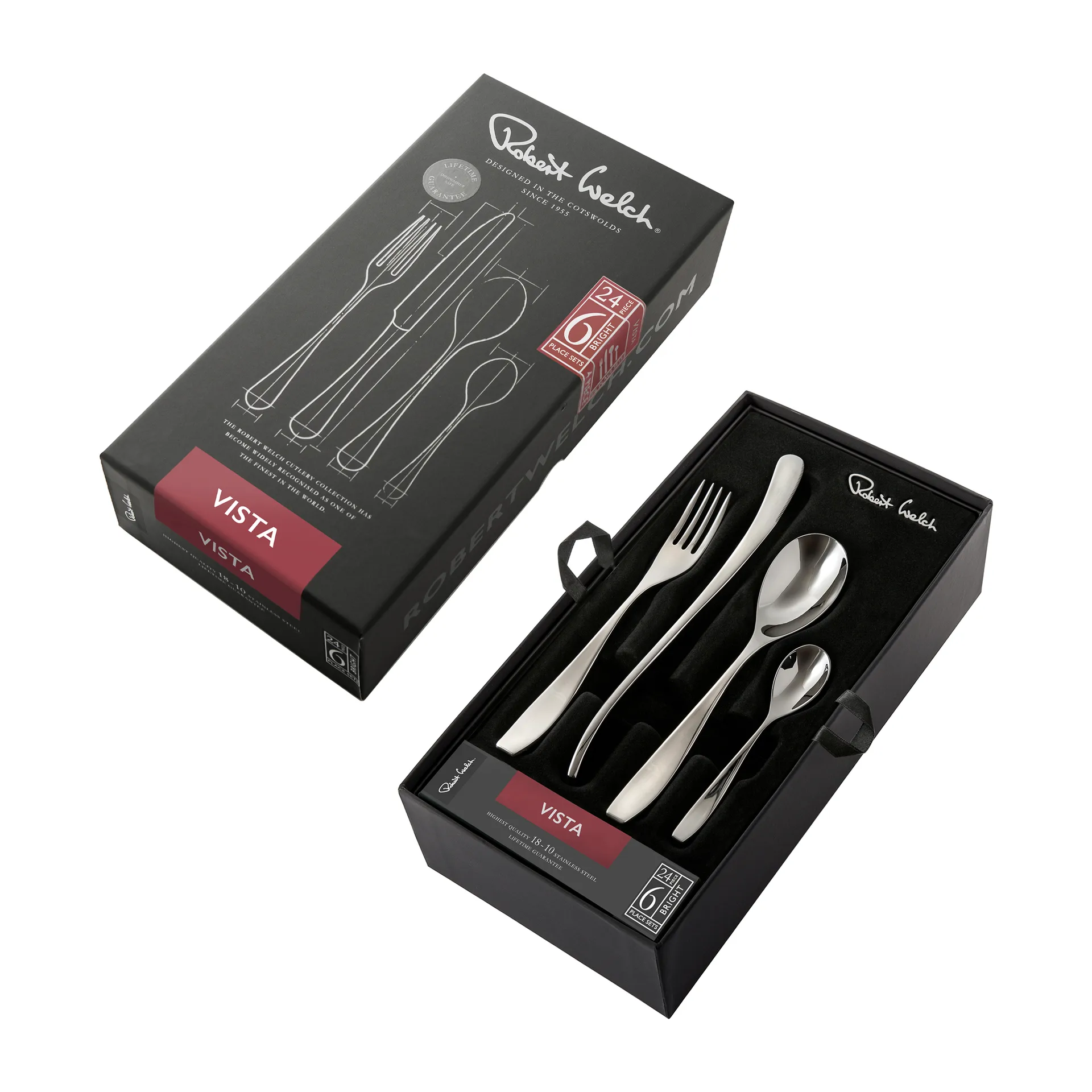 Set de couverts Vista Bright, 24 pièces Robert Welch