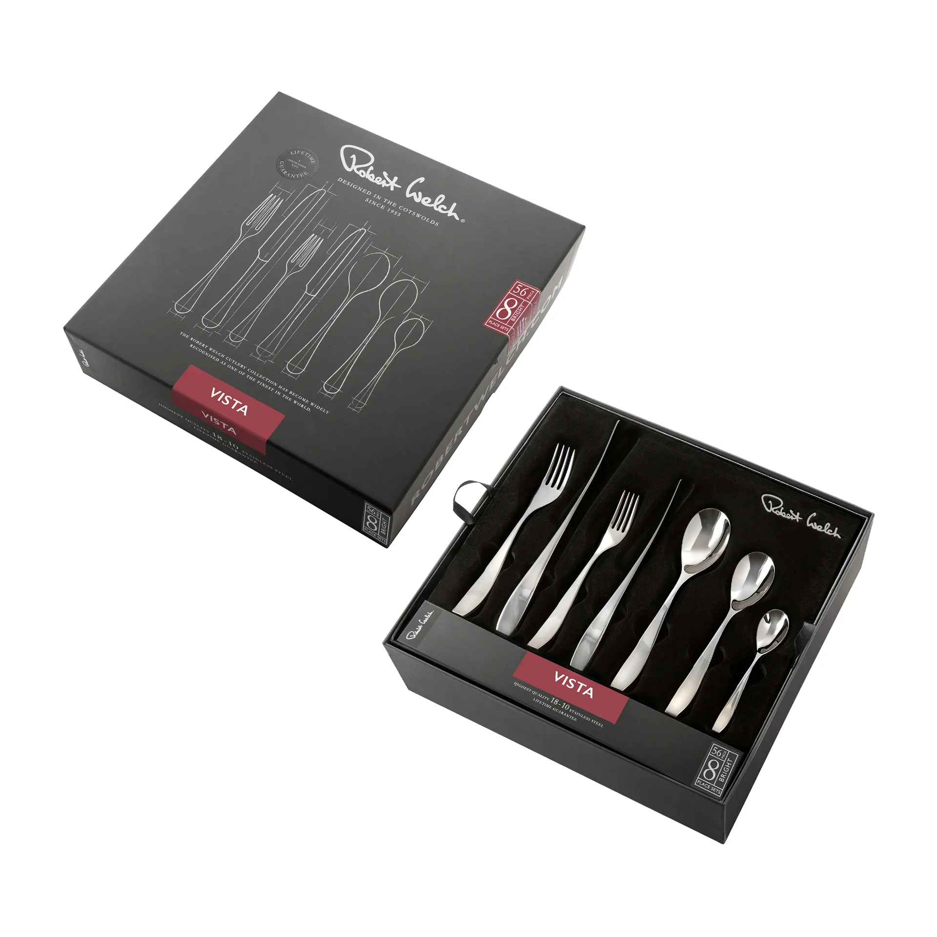 Set de couverts Vista Bright, 56 pièces Robert Welch
