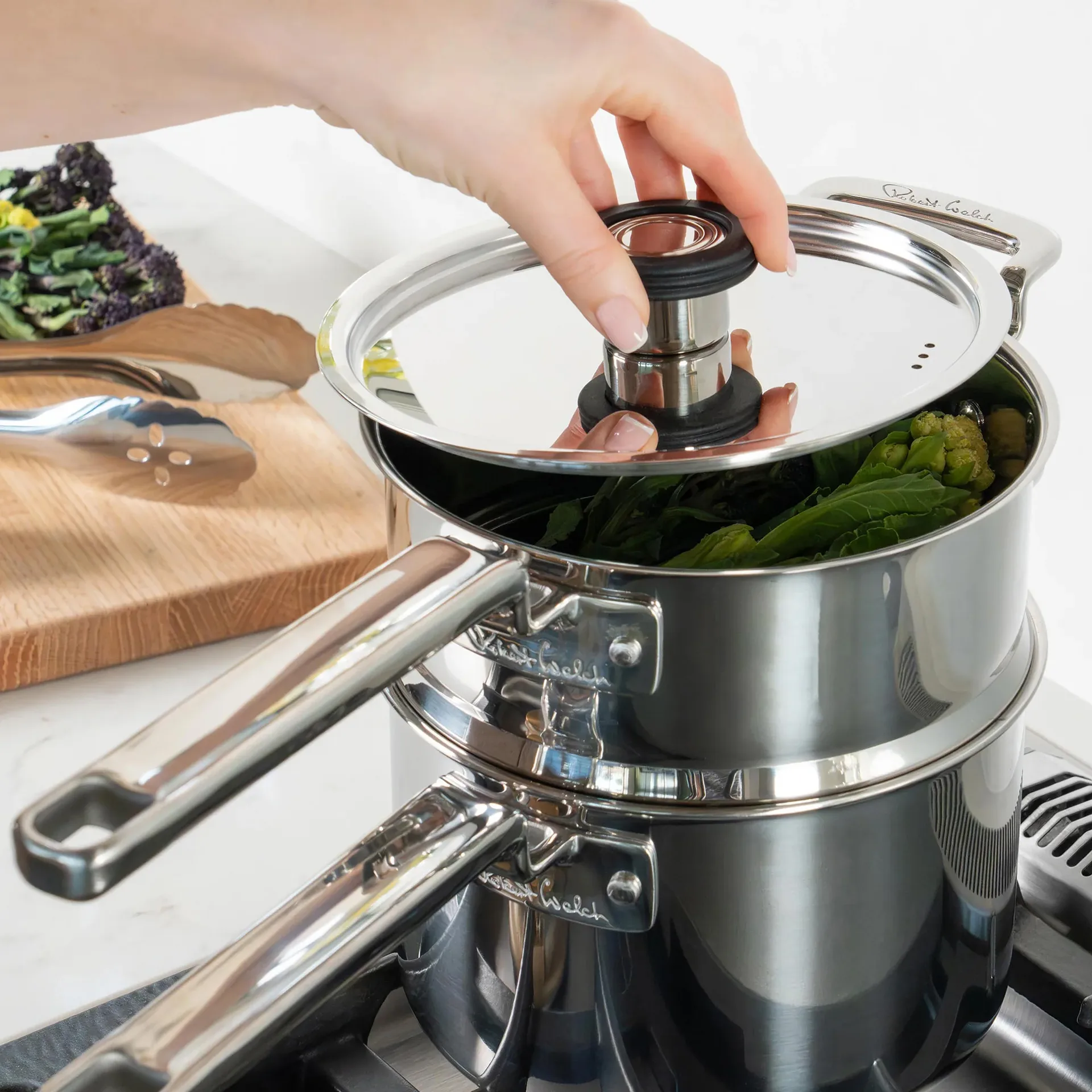 Set d’inserts vapeur 316 Series, Acier inoxydable, 2 pièces Robert Welch