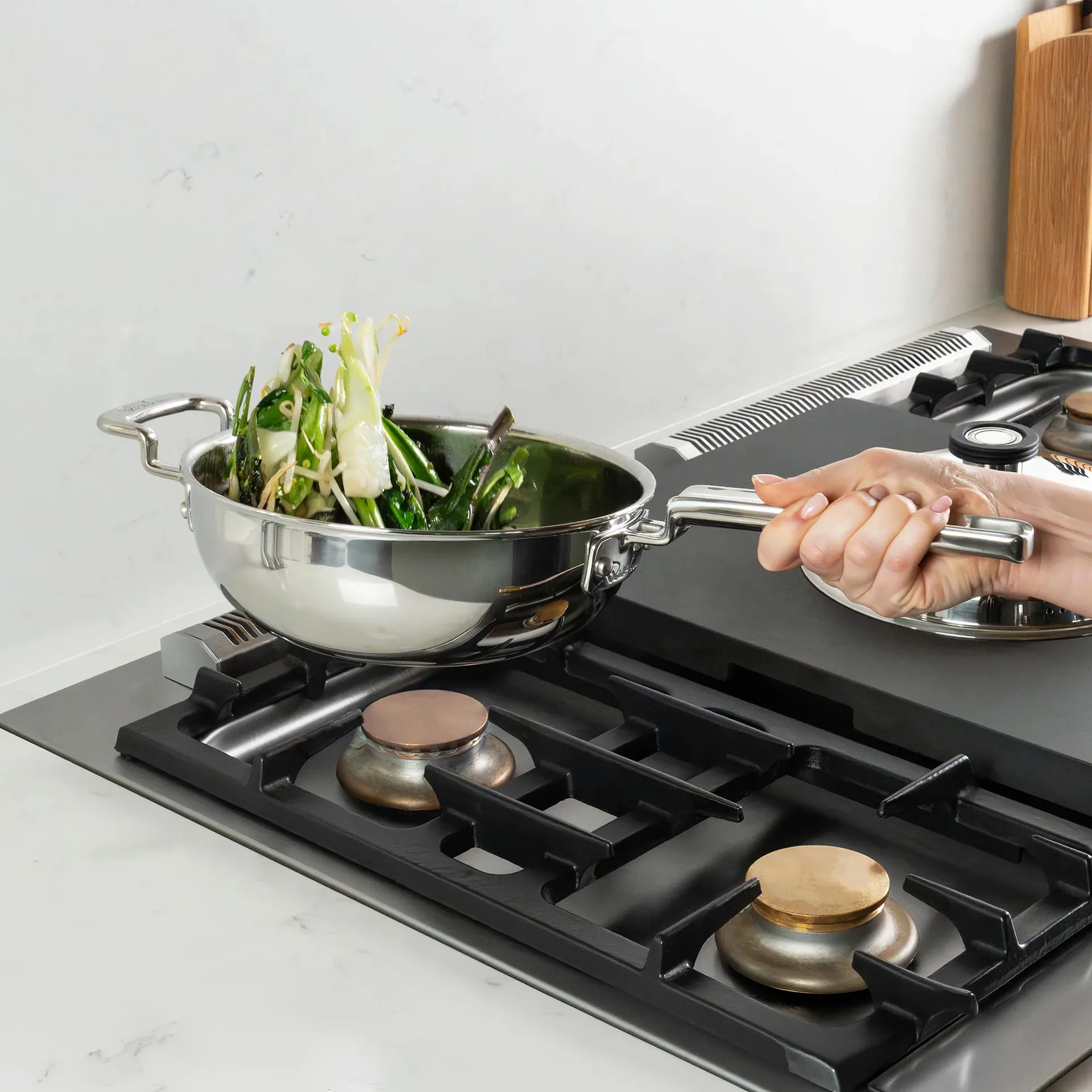 Wok 316 Series, Acier inoxydable, 22 cm Robert Welch