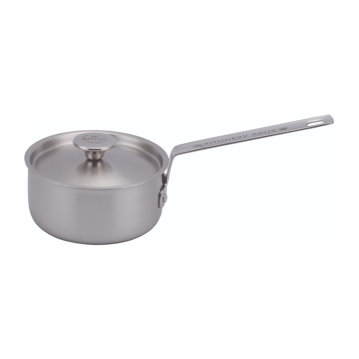 Ronneby Bruk Casserole en acier inoxydable avec couvercle Inox 1,2 l