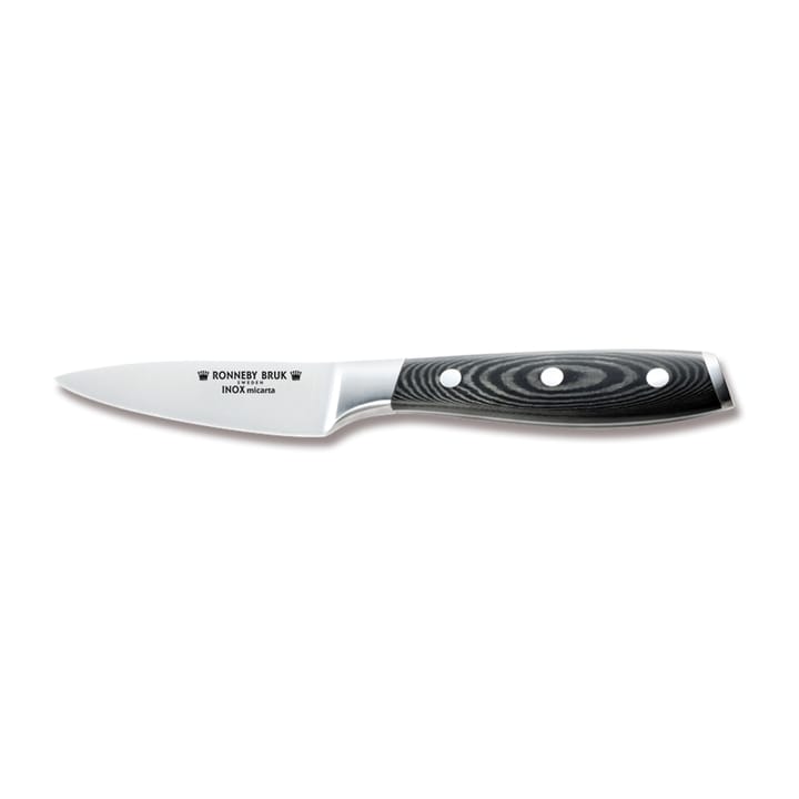 Couteau éplucheur Inox 9 cm - Acier inoxydable-Micarta - Ronneby Bruk