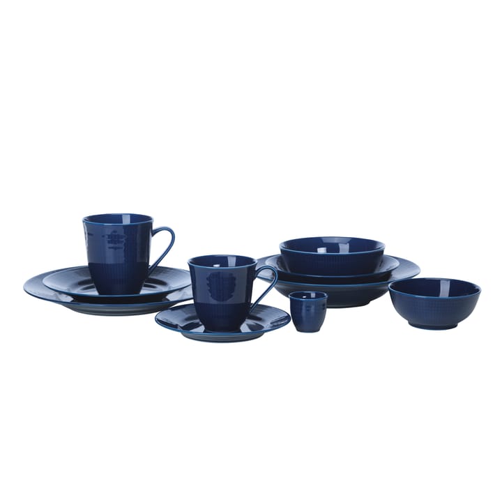 Assiette creuse Swedish Grace Ø19 cm - bleu nuit - Rörstrand