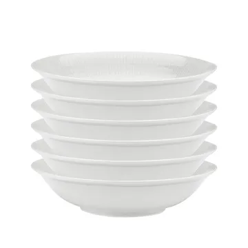 Assiette creuse Swedish Grace 19 cm, lot de 6 snö (blanc) - Rörstrand