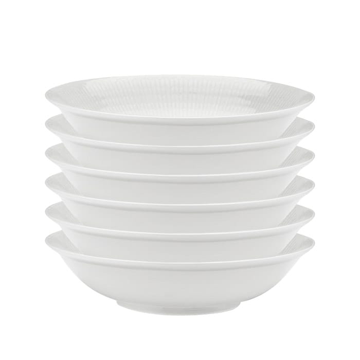 Assiette creuse Swedish Grace 19 cm, lot de 6 snö (blanc) Rörstrand