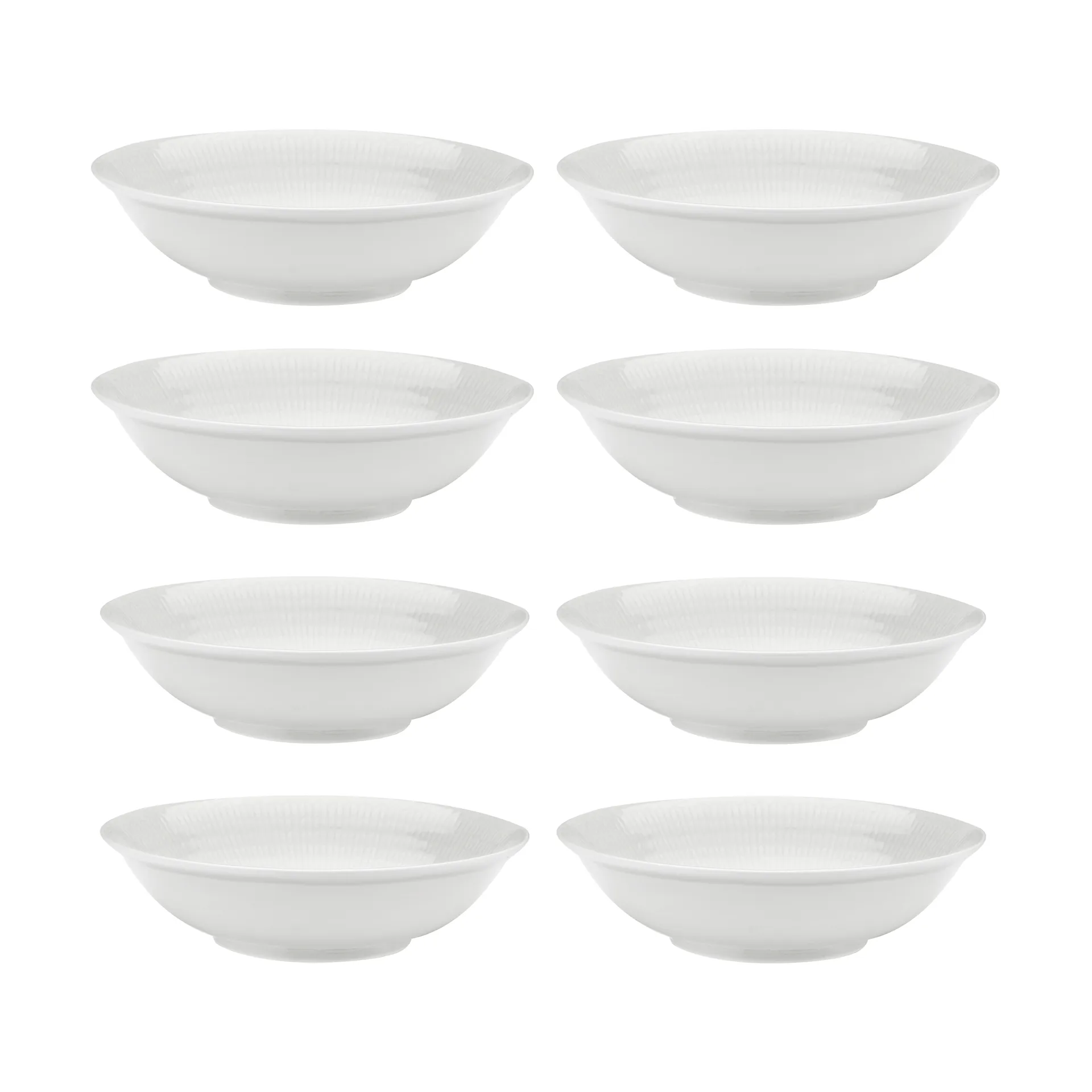 Assiette creuse Swedish Grace Ø19 cm lot de 8 - Neige (blanc),  Rörstrand