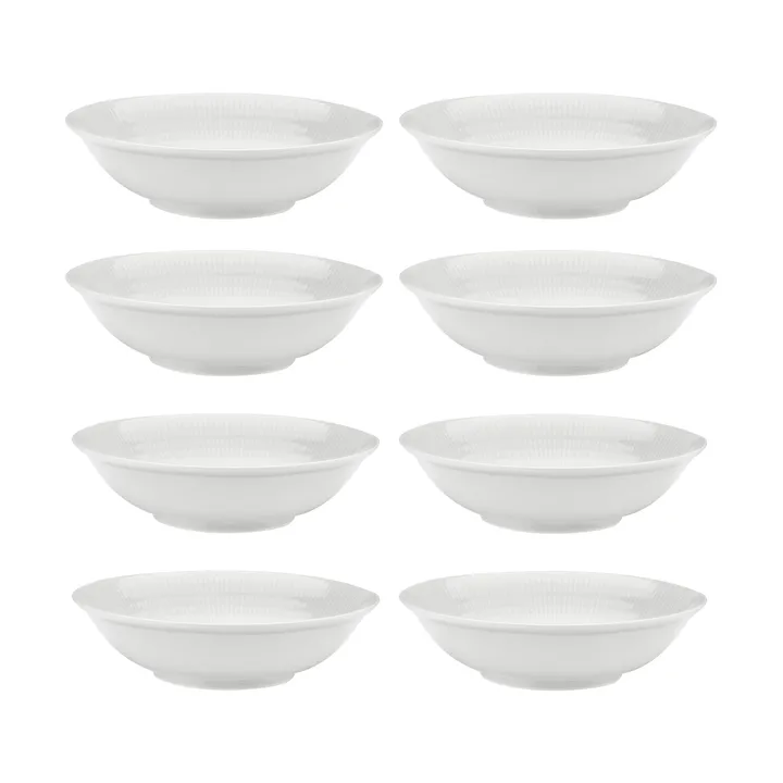 Assiette creuse Swedish Grace Ø19 cm lot de 8 - Neige (blanc) - undefined - Rörstrand