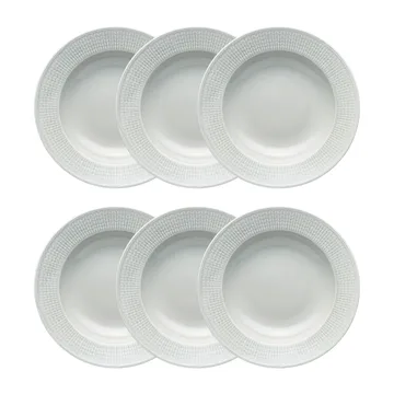 Assiette creuse Swedish Grace 25 cm lot de 6 Brume(gris) - Rörstrand
