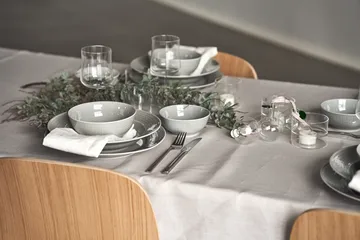 Assiette creuse Swedish Grace 25 cm lot de 6 Brume(gris) - Rörstrand