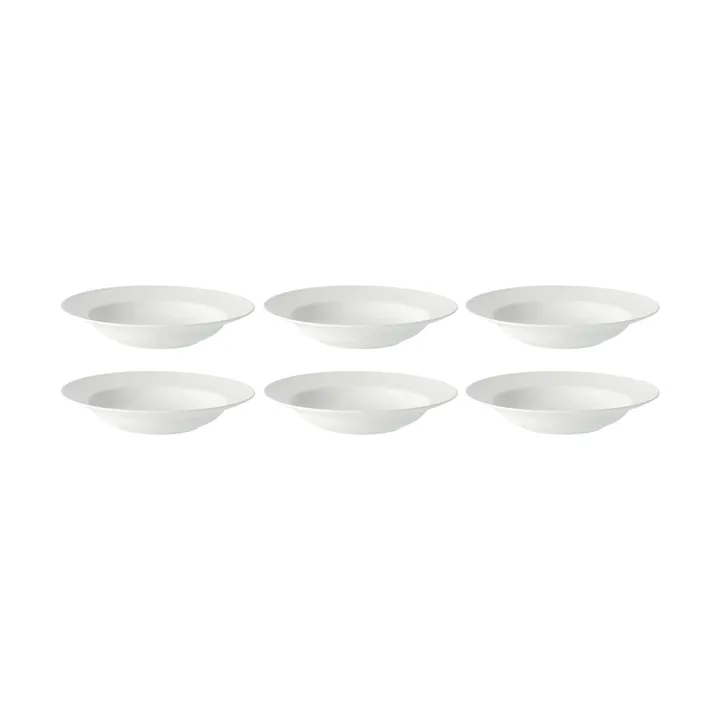 Assiette creuse Swedish Grace 25 cm, lot de 6 snö (blanc) - Rörstrand