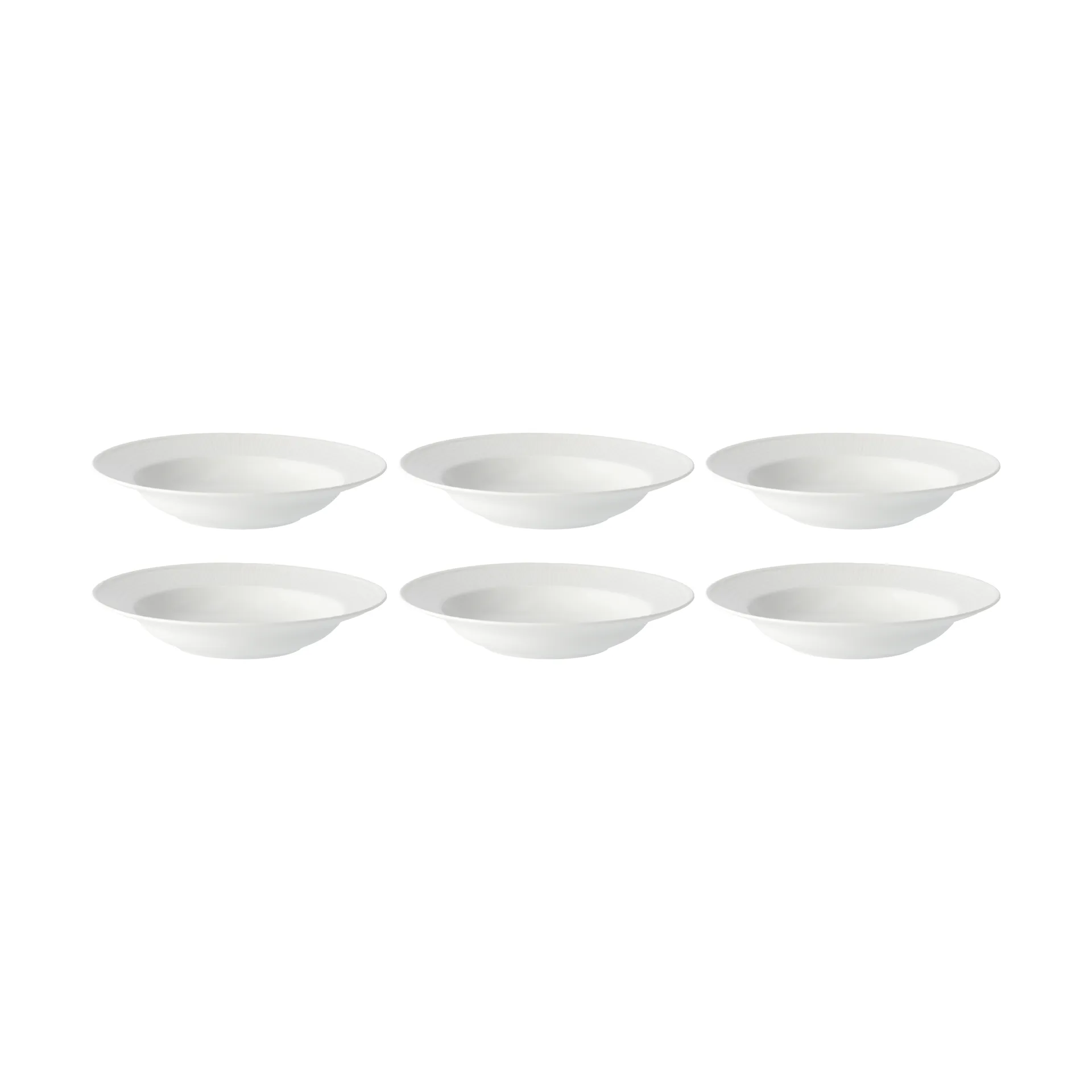 Assiette creuse Swedish Grace 25 cm, lot de 6 snö (blanc) Rörstrand