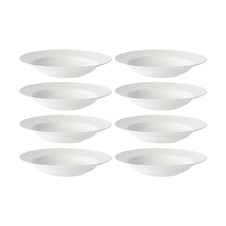 Assiette creuse Swedish Grace Ø25 cm lot de 8 - Neige (blanc) - undefined - Rörstrand