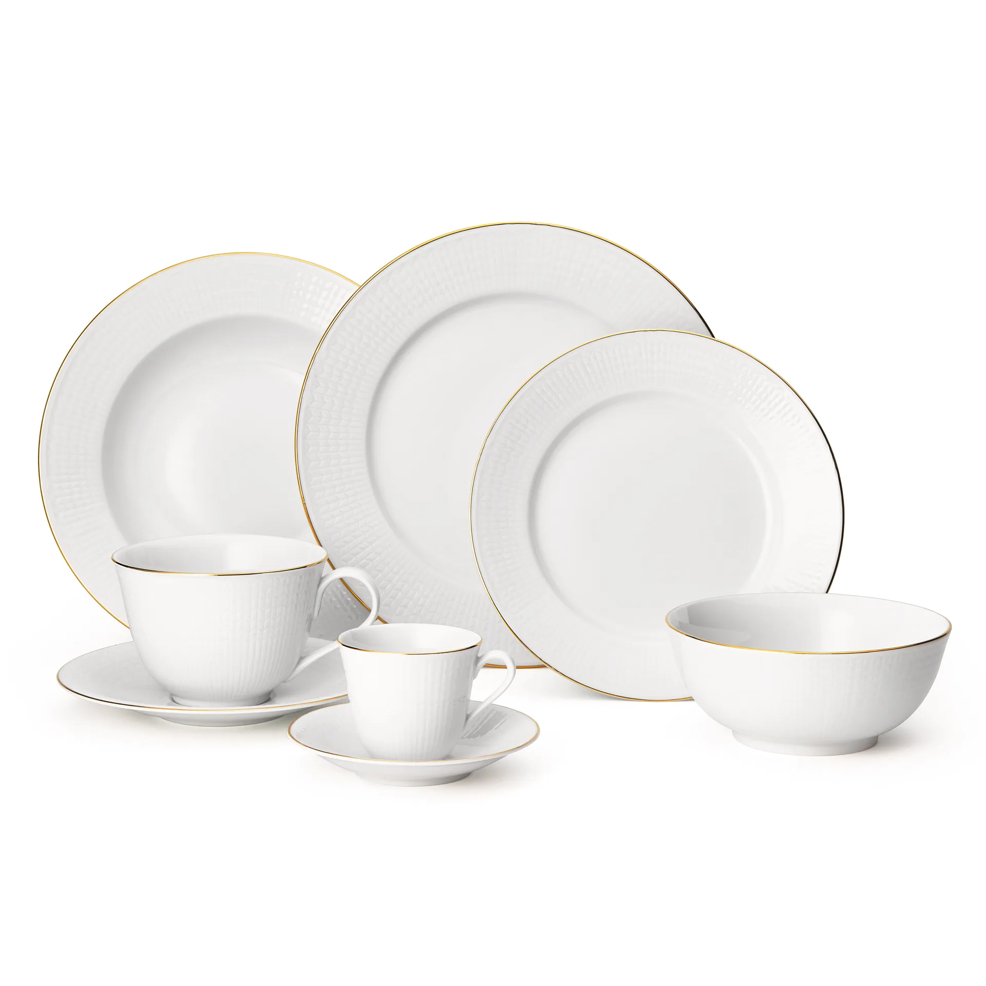 Assiette creuse Swedish Grace Gala 25cm, Blanc Rörstrand