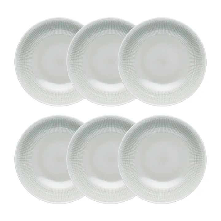 Assiette creuse Swedish Grace lot de 6 Brouillard (gris) - Rörstrand
