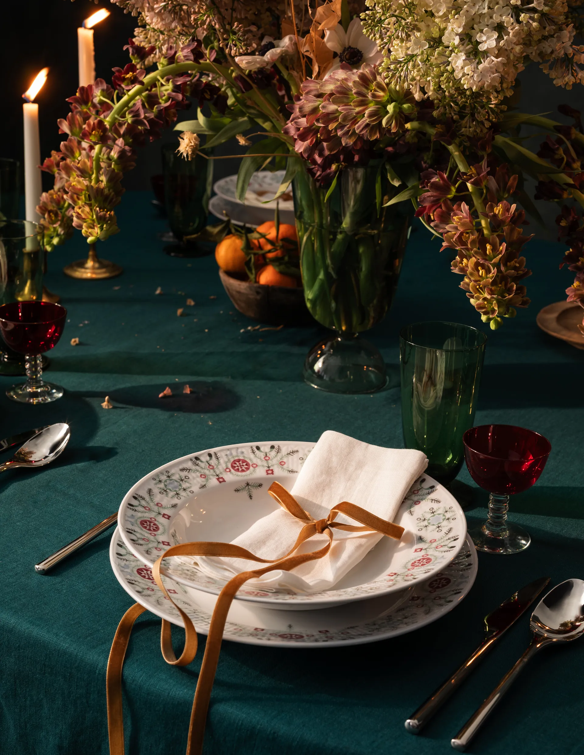 Assiette creuse Swedish Grace Winter Ø25 cm, Blanc Rörstrand