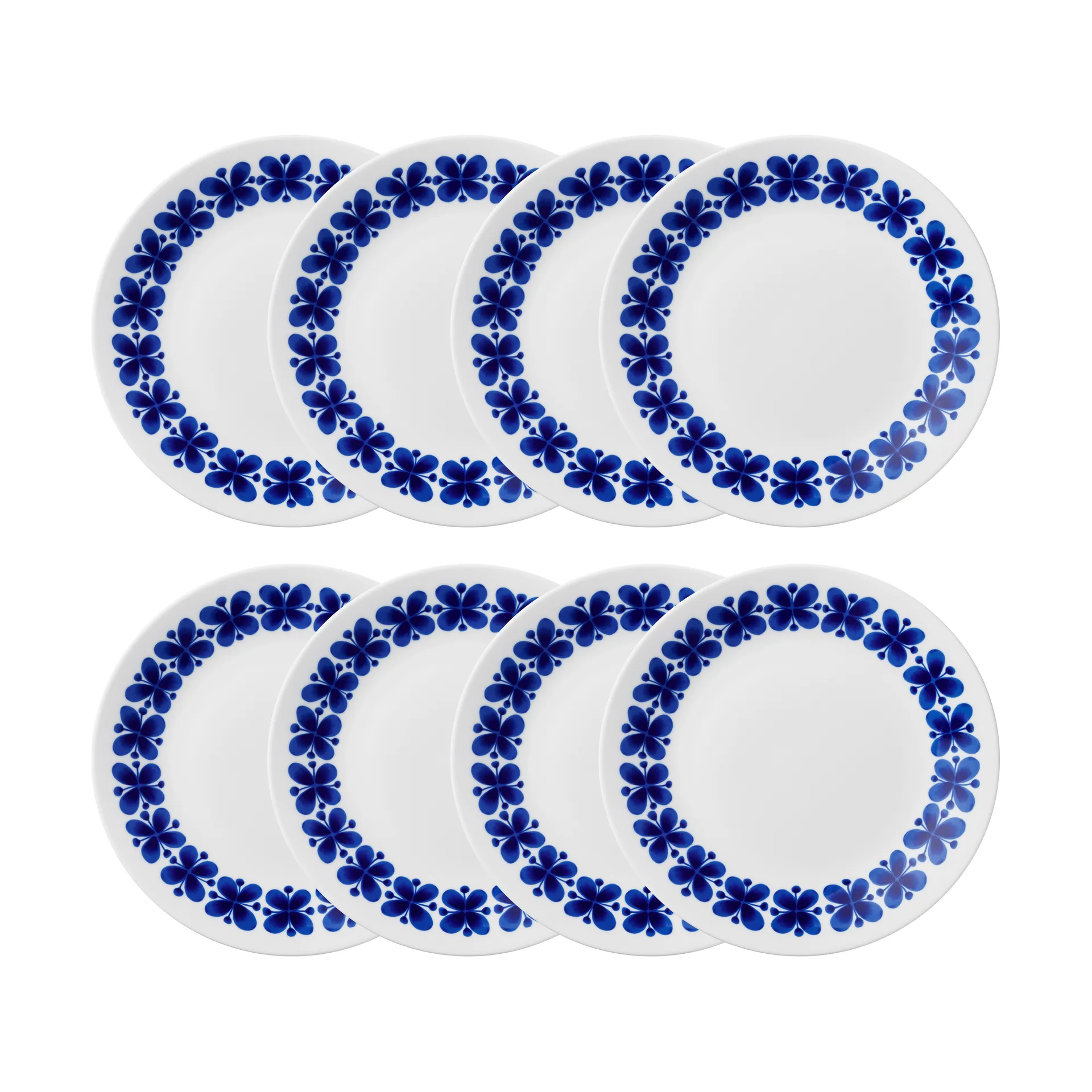 Assiette Mon Amie Ø24 cm lot de 8 - Bleu Rörstrand