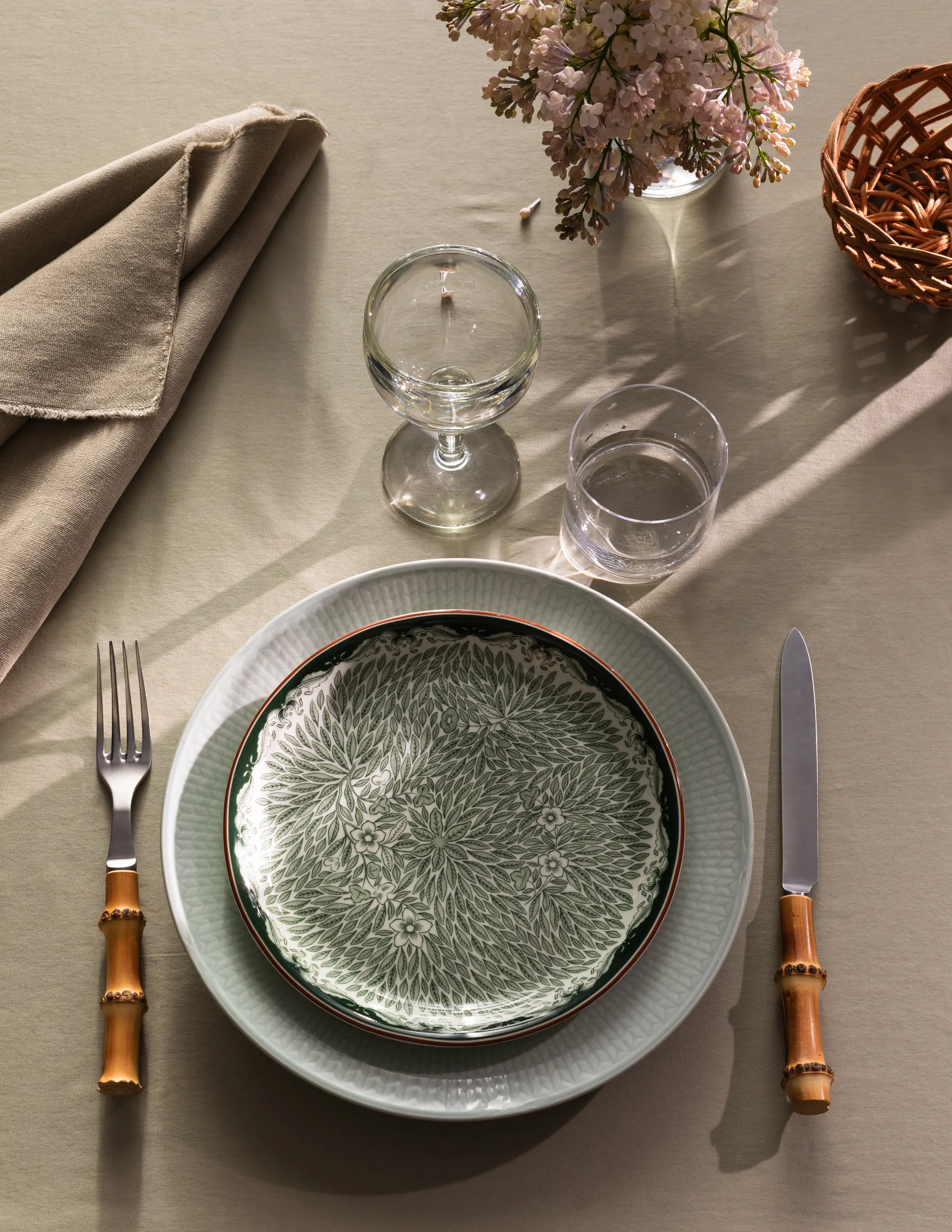 Assiette Ostindia Floris Ø20 cm, Vert Rörstrand