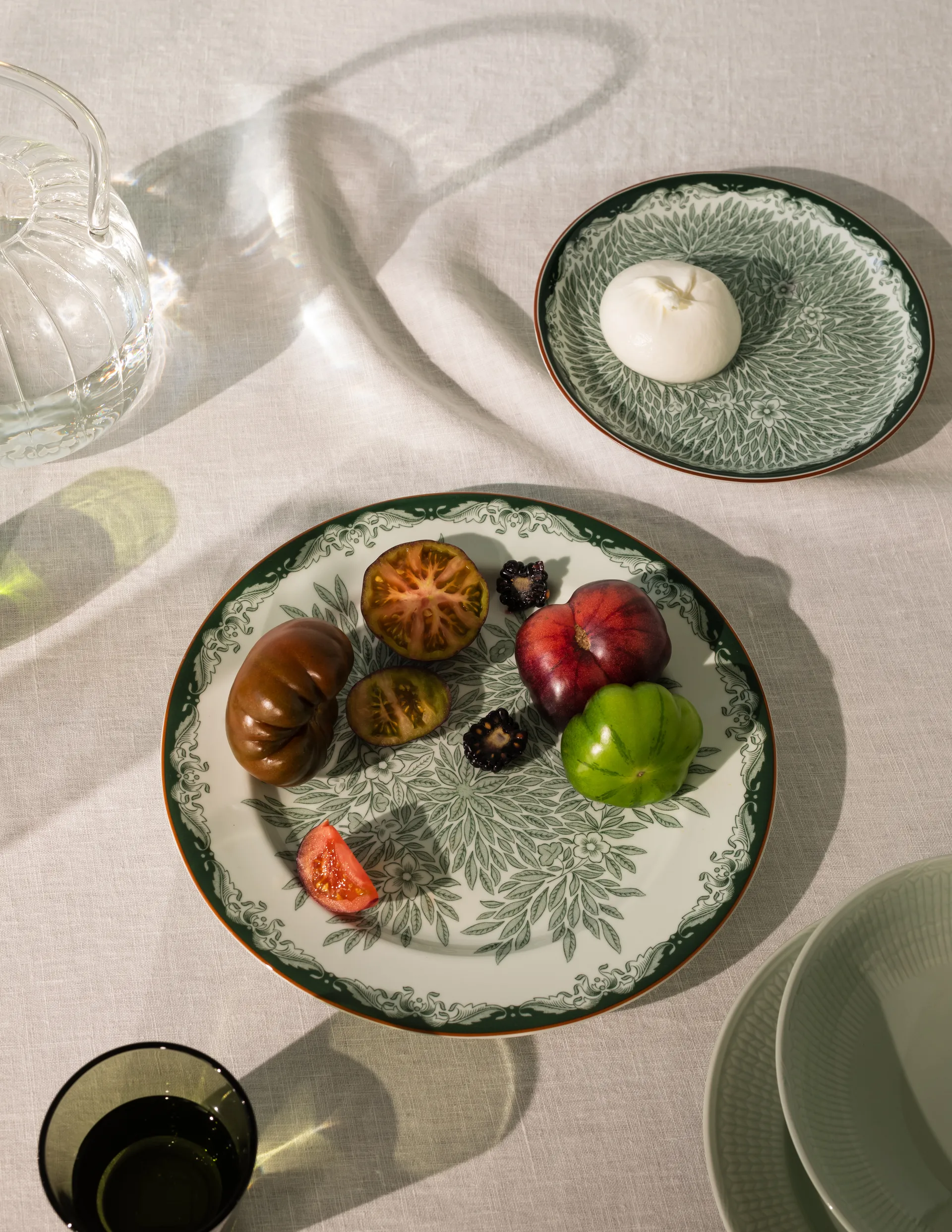 Assiette Ostindia Floris Ø27 cm, Vert Rörstrand