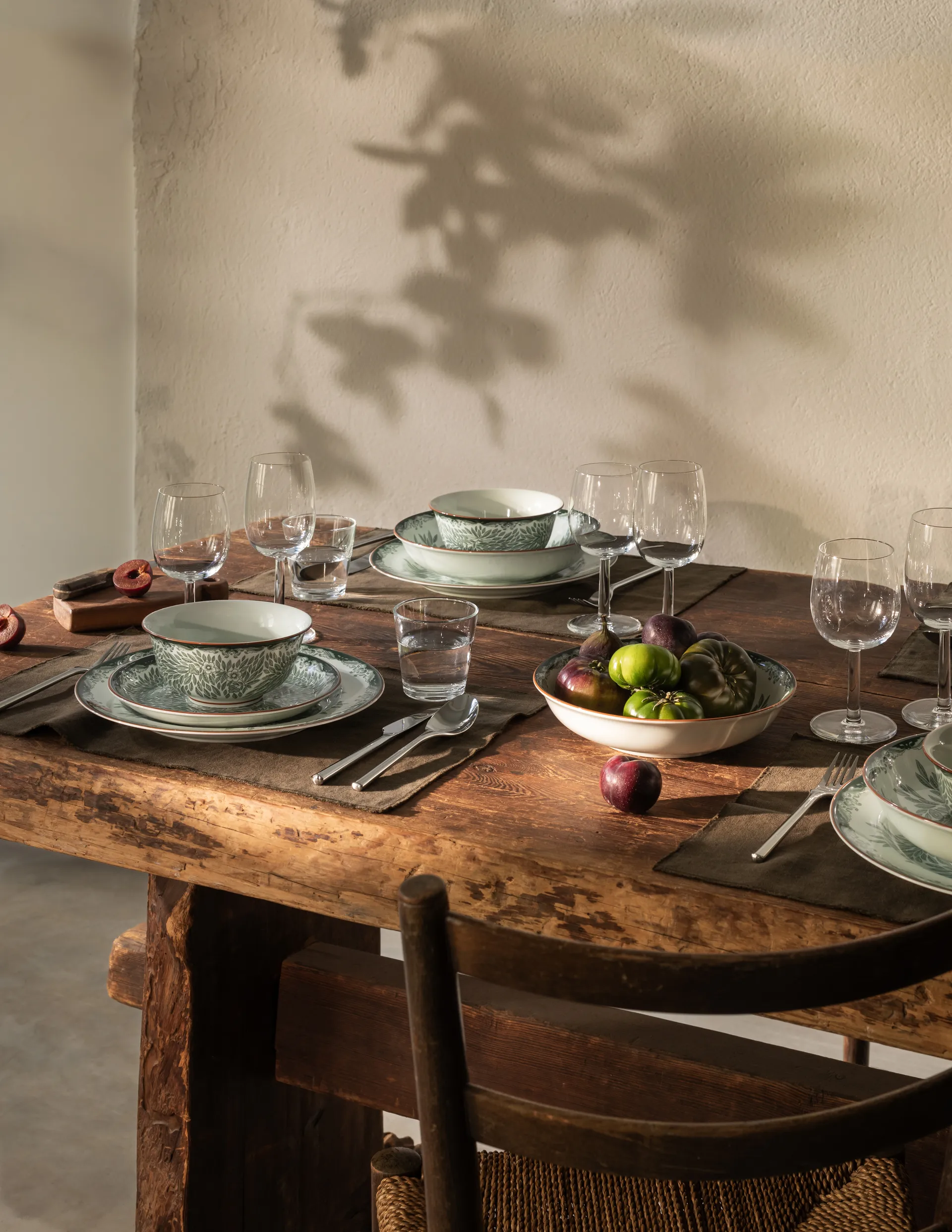 Assiette Ostindia Floris Ø27 cm, Vert Rörstrand