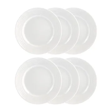 Assiette Swedish Grace 17 cm, lot de 6 snö (blanc) - Rörstrand