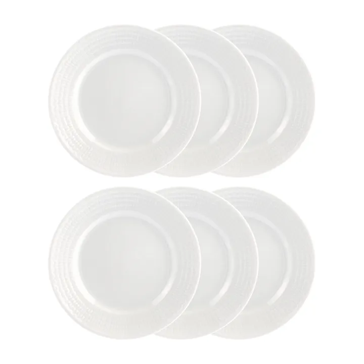 Assiette Swedish Grace 17 cm, lot de 6 snö (blanc) - Rörstrand