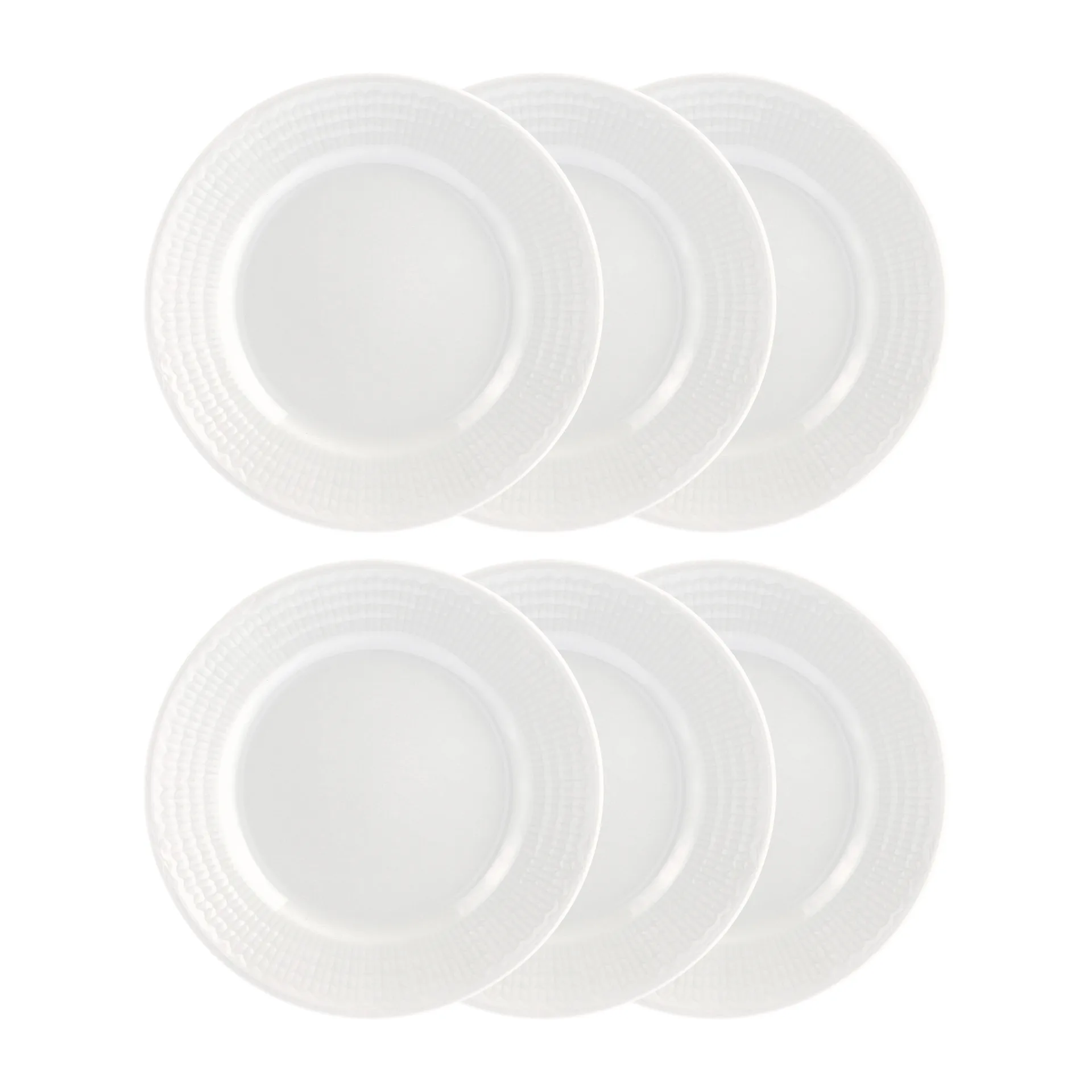 Assiette Swedish Grace 17 cm, lot de 6 snö (blanc) Rörstrand