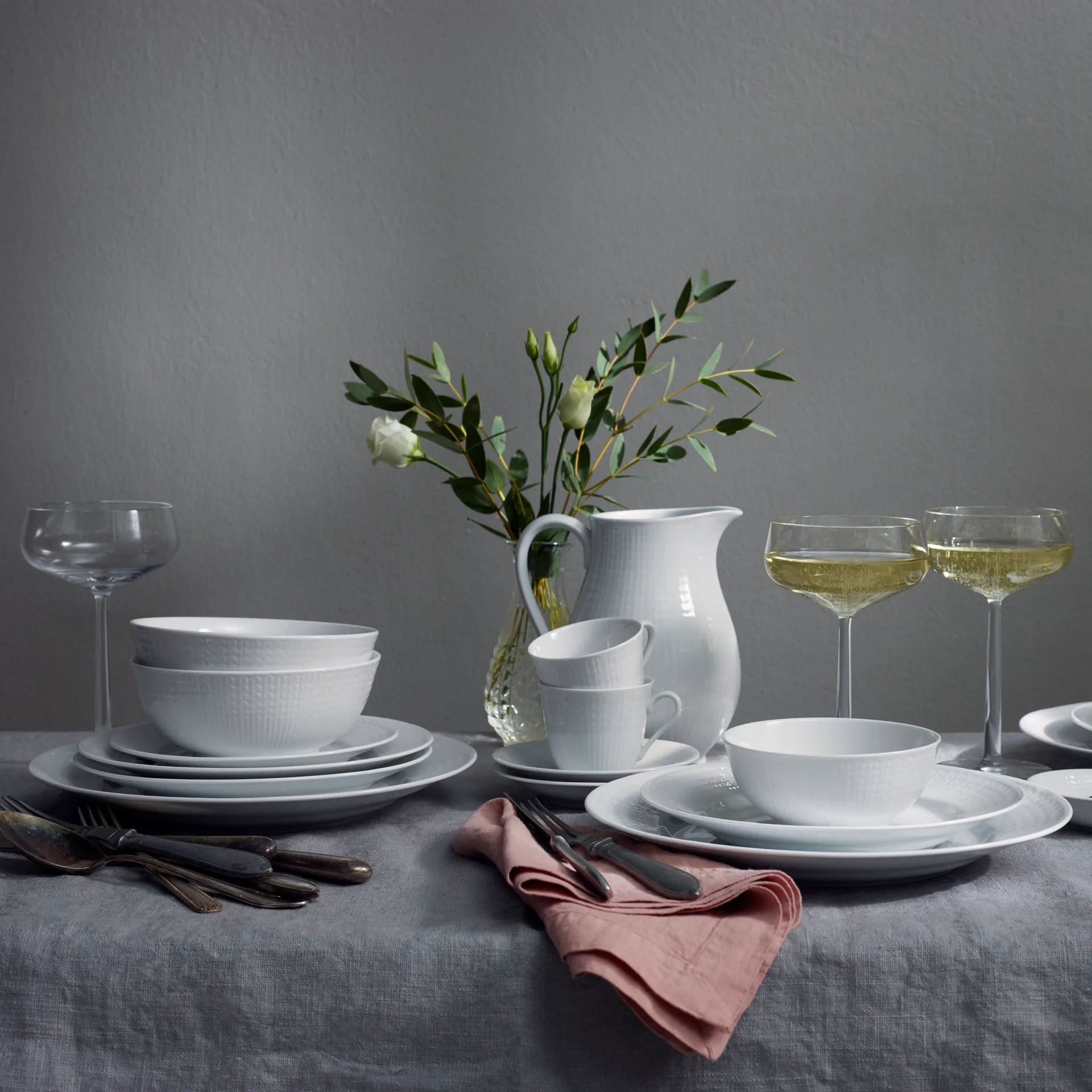 Assiette Swedish Grace 17 cm, lot de 6 snö (blanc) Rörstrand