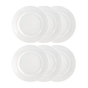 Assiette Swedish Grace 21 cm, lot de 6 snö (blanc) - Rörstrand