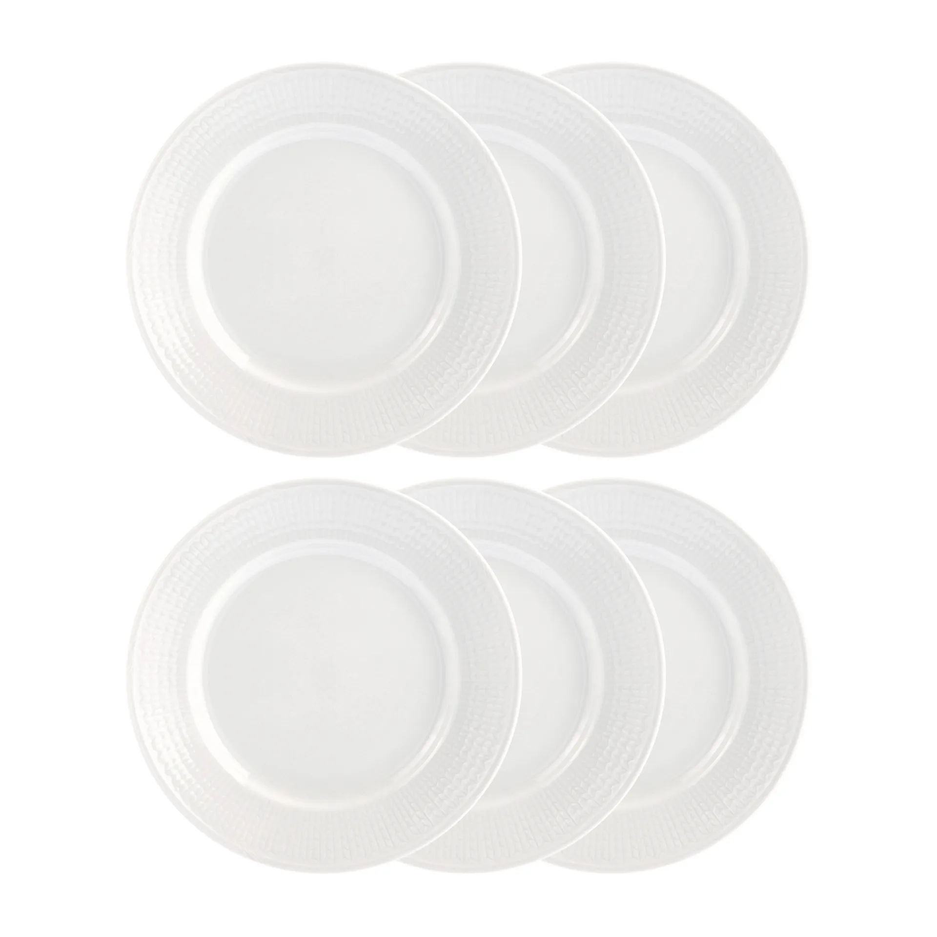 Assiette Swedish Grace 21 cm, lot de 6 snö (blanc) Rörstrand