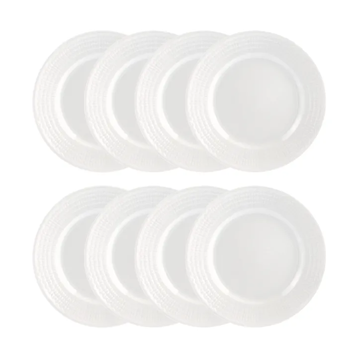 Assiette Swedish Grace Ø21 cm lot de 8 - Neige (blanc) - Rörstrand