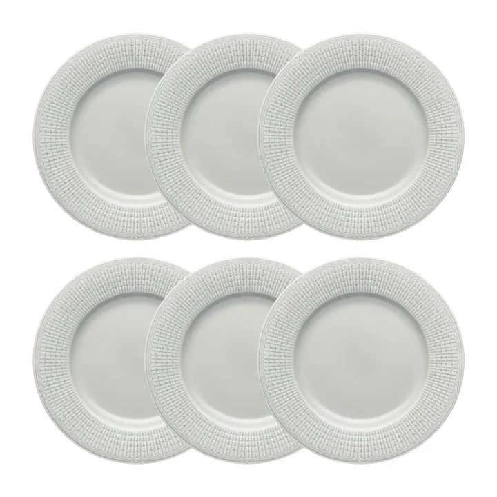 Assiette Swedish Grace Ø24 cm lot de 6 Brouillard (gris) - Rörstrand
