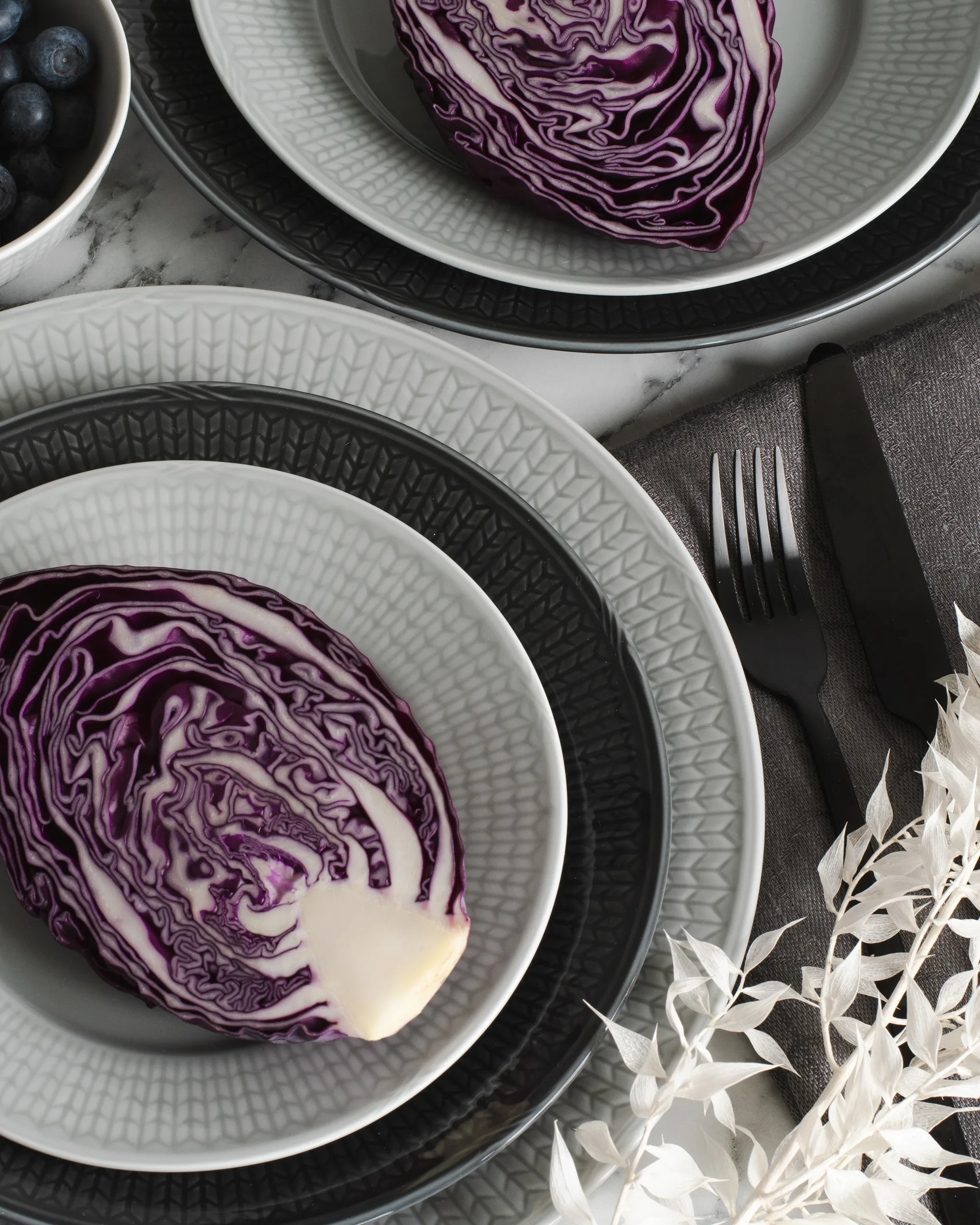 Assiette Swedish Grace Ø24 cm lot de 6 Brouillard (gris),  Rörstrand
