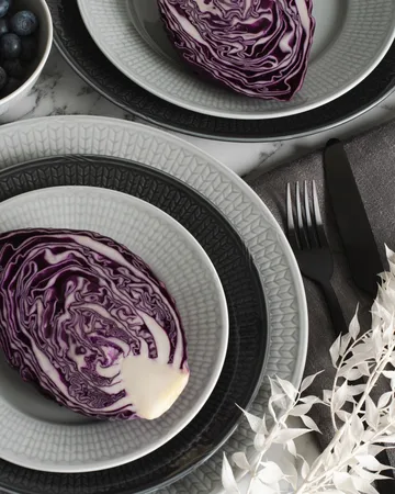 Assiette Swedish Grace Ø24 cm lot de 6 Brouillard (gris) - Rörstrand