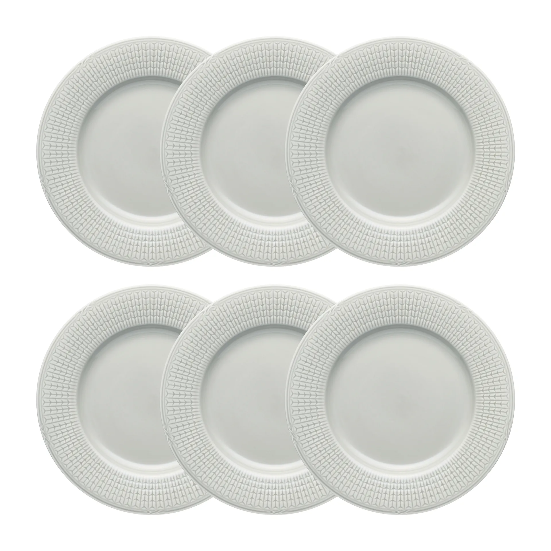 Assiette Swedish Grace Ø24 cm lot de 6 Brouillard (gris) Rörstrand