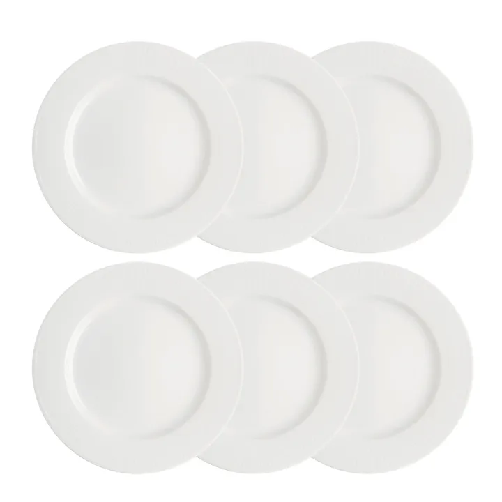 Assiette Swedish Grace 27 cm lot de 6 blanc - Rörstrand