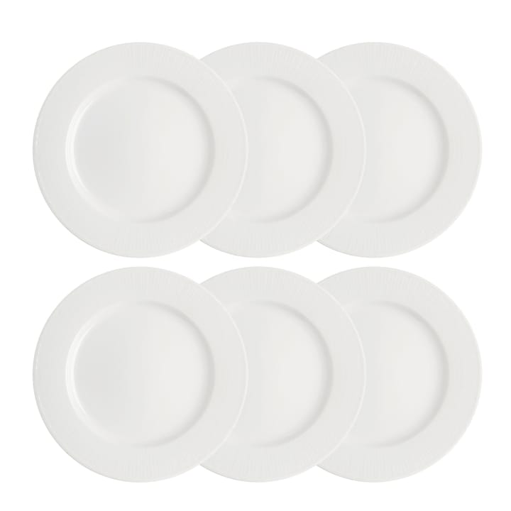 Assiette Swedish Grace 27 cm lot de 6 blanc - undefined - Rörstrand