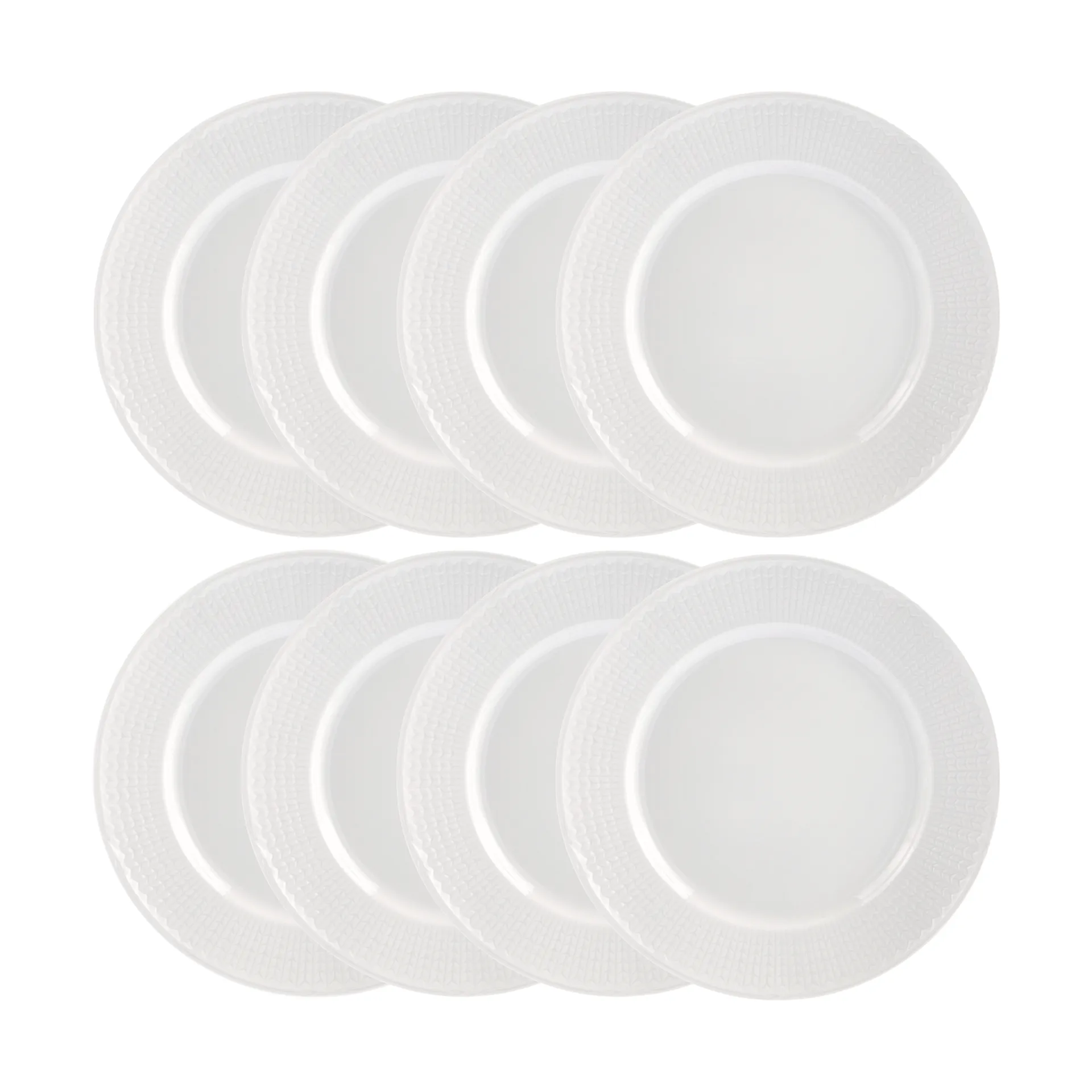 Assiette Swedish Grace Ø27 cm lot de 8 - Neige (blanc),  Rörstrand