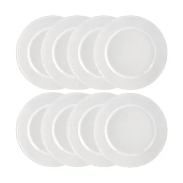 Assiette Swedish Grace Ø27 cm lot de 8 - Neige (blanc) - Rörstrand