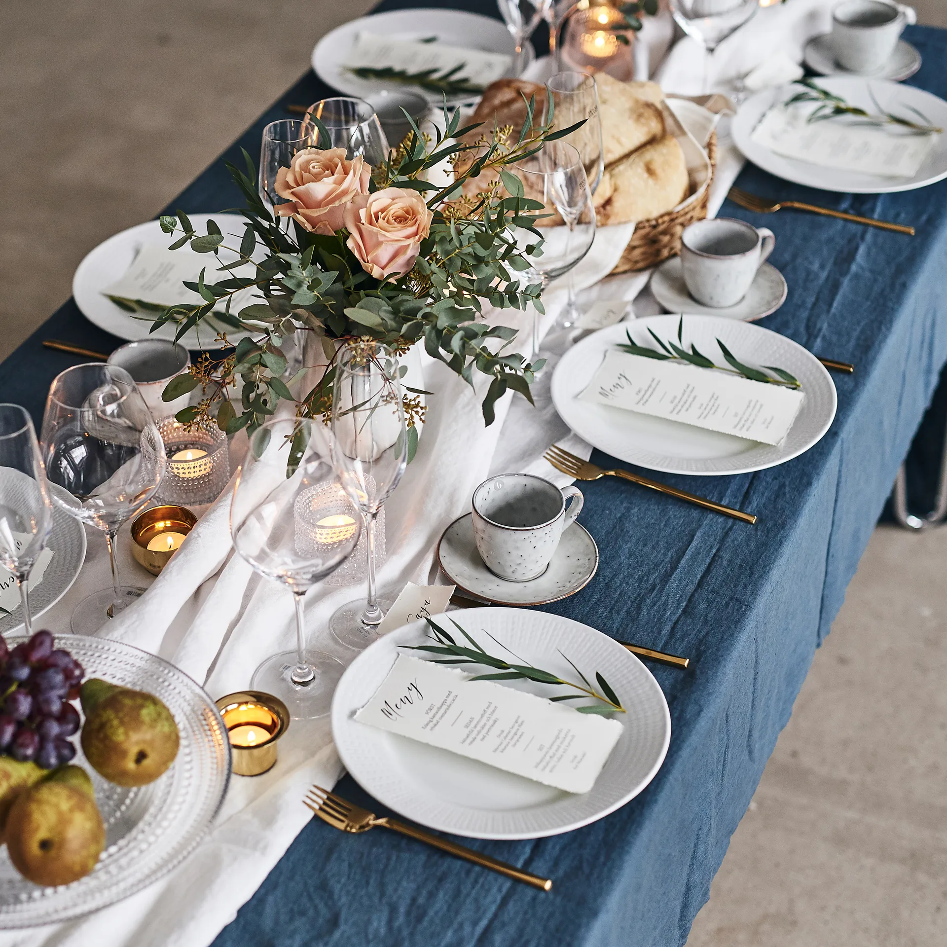 Assiette Swedish Grace Ø27 cm lot de 8 - Neige (blanc),  Rörstrand