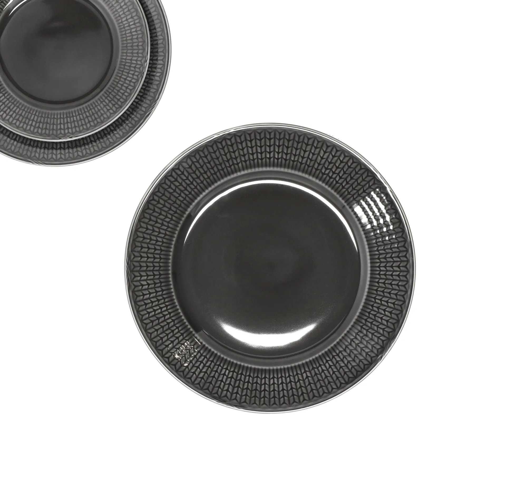 Assiette Swedish Grace Ø27 cm, pierre (gris foncé) Rörstrand