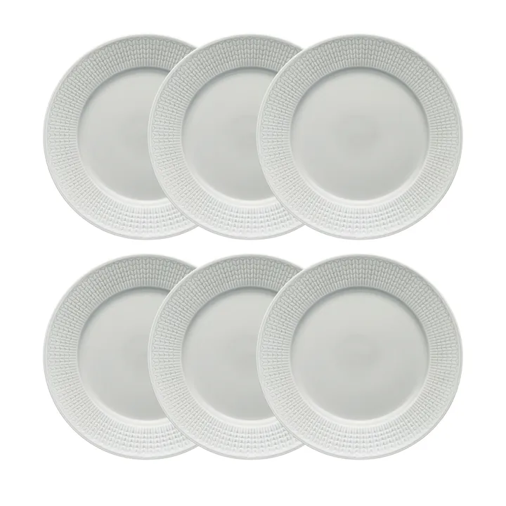 Assiette Swedish Grace lot de 6 Brouillard (gris) - Rörstrand
