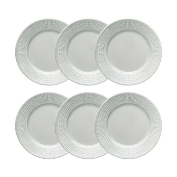 Assiette Swedish Grace lot de 6 Brouillard (gris) - Rörstrand