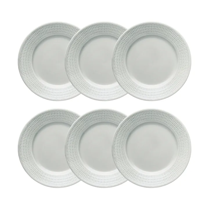 Assiette Swedish Grace lot de 6 Brouillard (gris) - Rörstrand