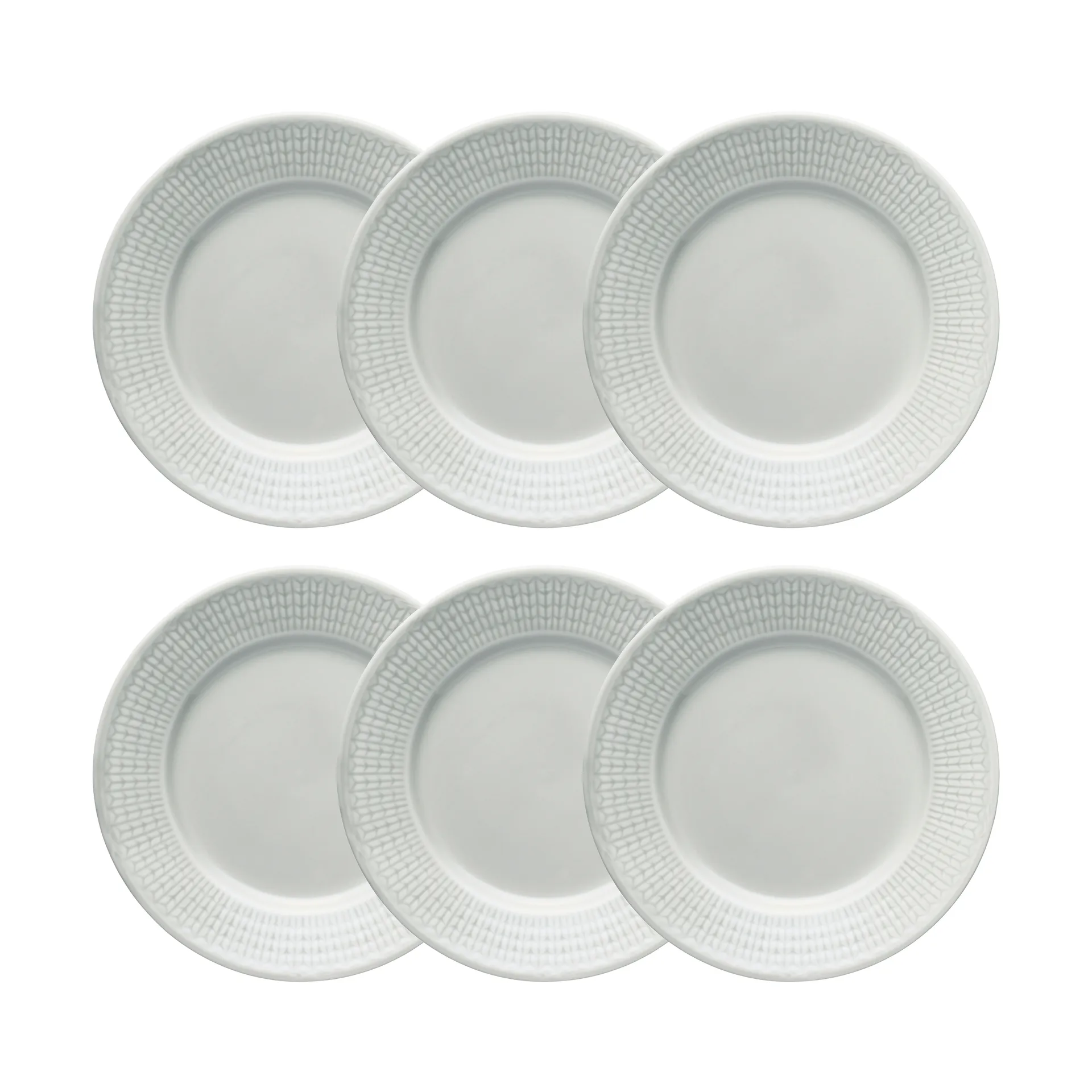Assiette Swedish Grace lot de 6 Brouillard (gris) Rörstrand
