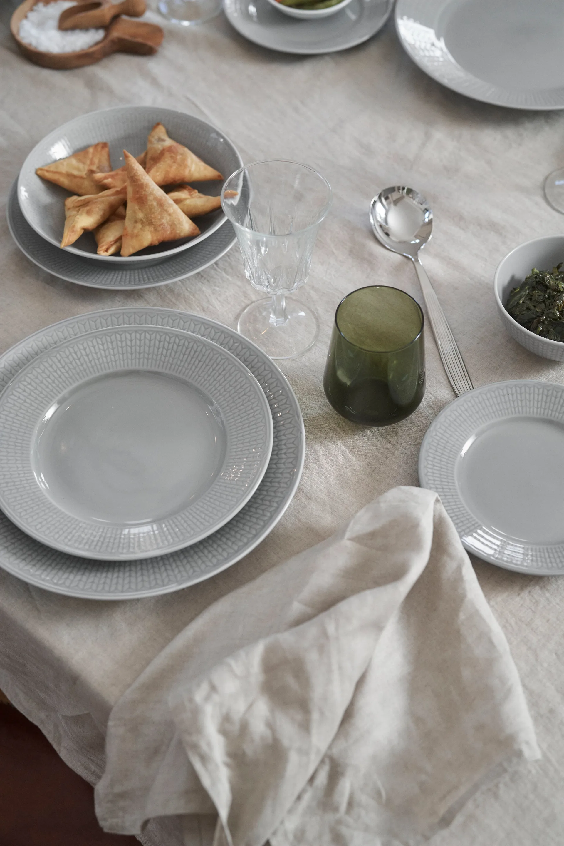 Assiette Swedish Grace lot de 6 Brouillard (gris) Rörstrand